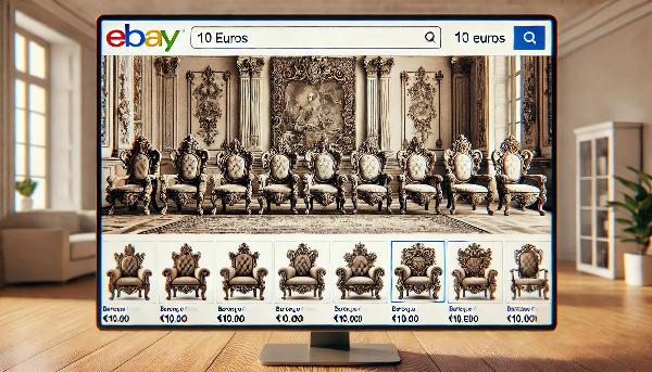 Chaise baroque sur ebay 10 €